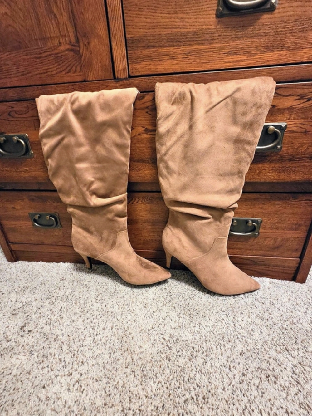 Heeled Boots in Brown